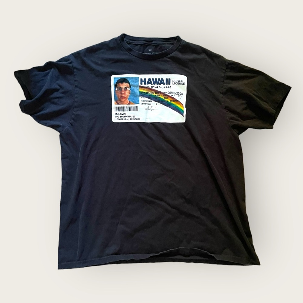 Ripple Junction Superbad novelty tee shirt. McLovin XL black
